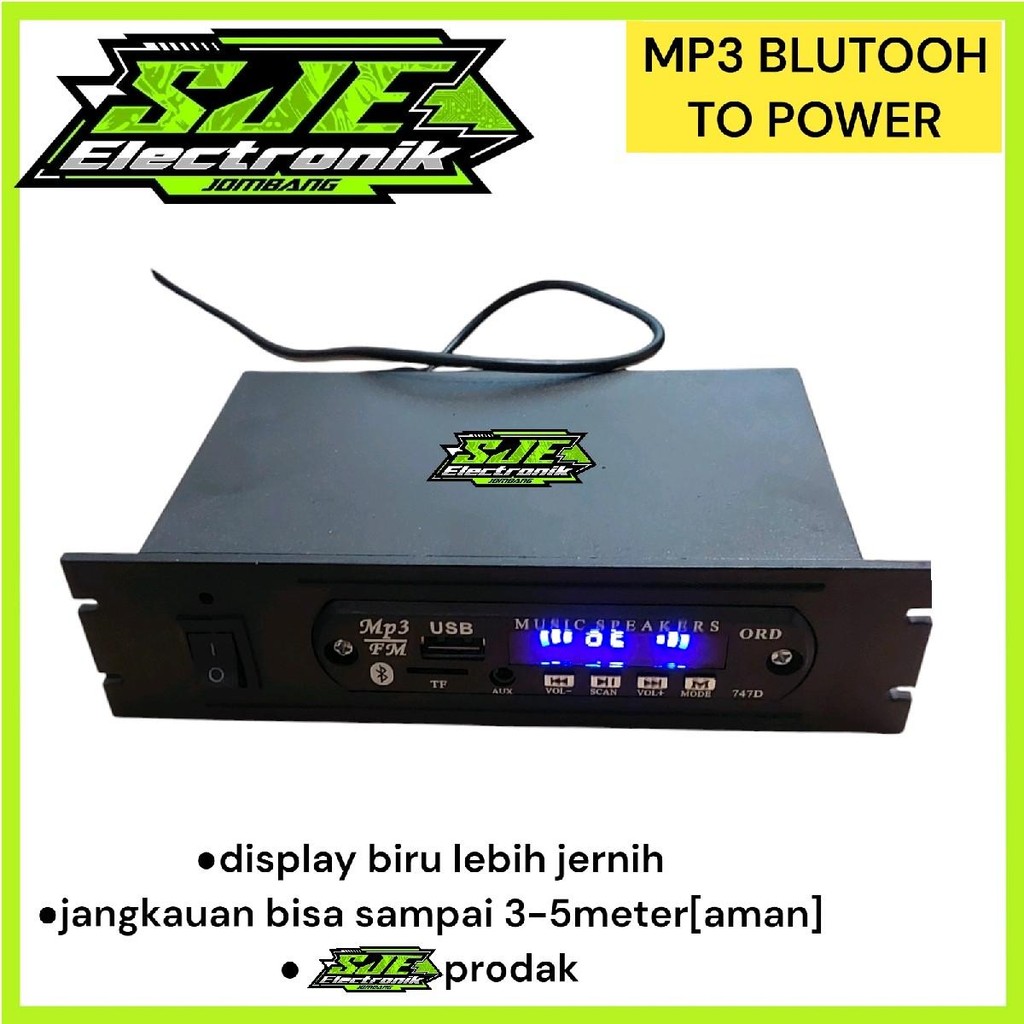 Jual POWER/INPUT MP3 BLUEOTOUH TO POWER AMPLI Amplifier LENGKAP ADAPTOR ...