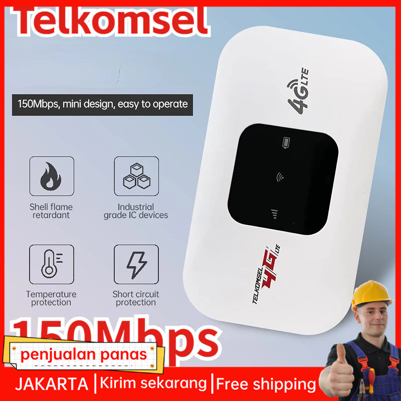 Jual 【Kirim Sekarang】Wireless Pocket WiFi Router Portable 4G LTE 300m ...