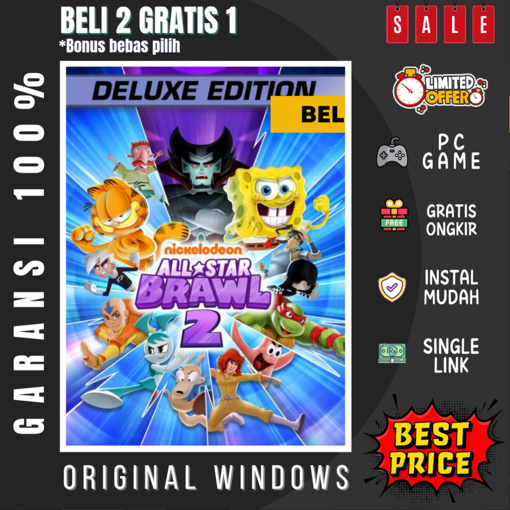 Jual NICKELODEON ALL-STAR BRAWL 2 DELUXE EDITION - GAME PC - GAME ...