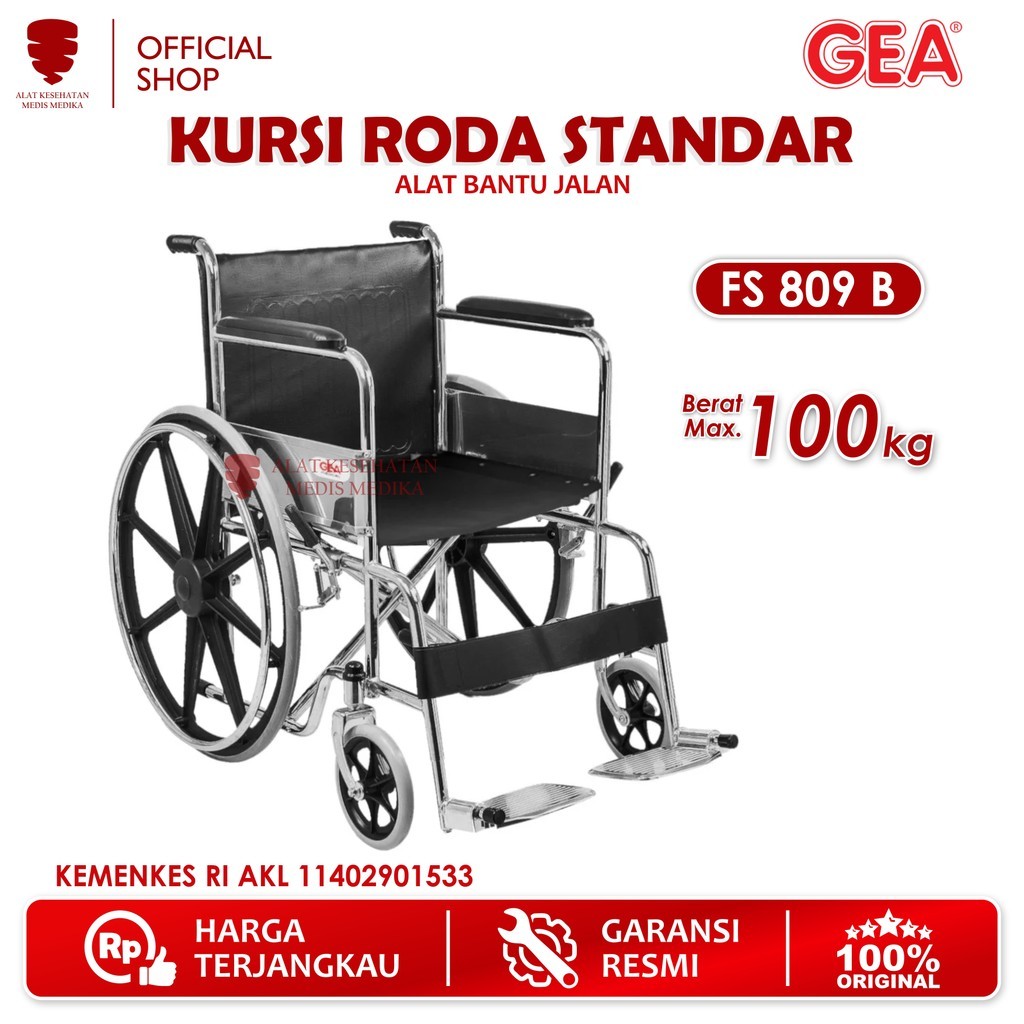 Jual GEA Kursi Roda FS 809 B Velg Racing Alat Bantu Jalan Penunjang ...