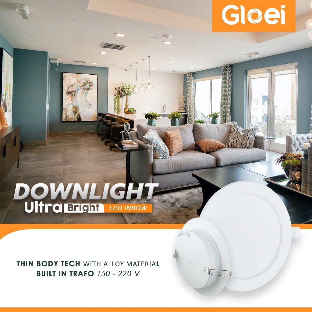 Jual Lampu Downlight LED Premium Inbow Body Aluminium Tebal 7W 9W 12W ...