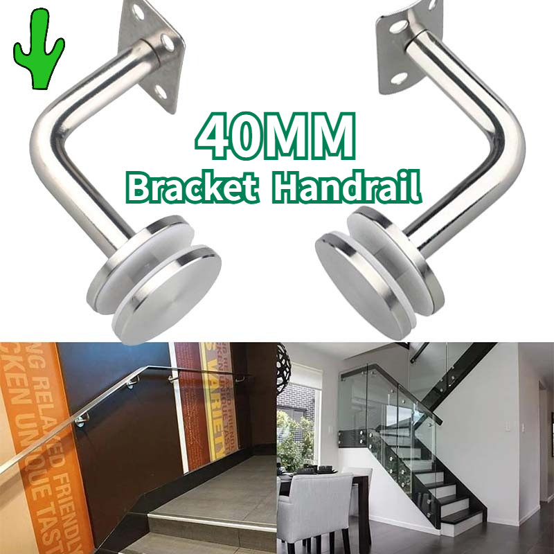 Jual 40mm Bracket Handrail Stainless Handrail Connector Konektor Hand ...