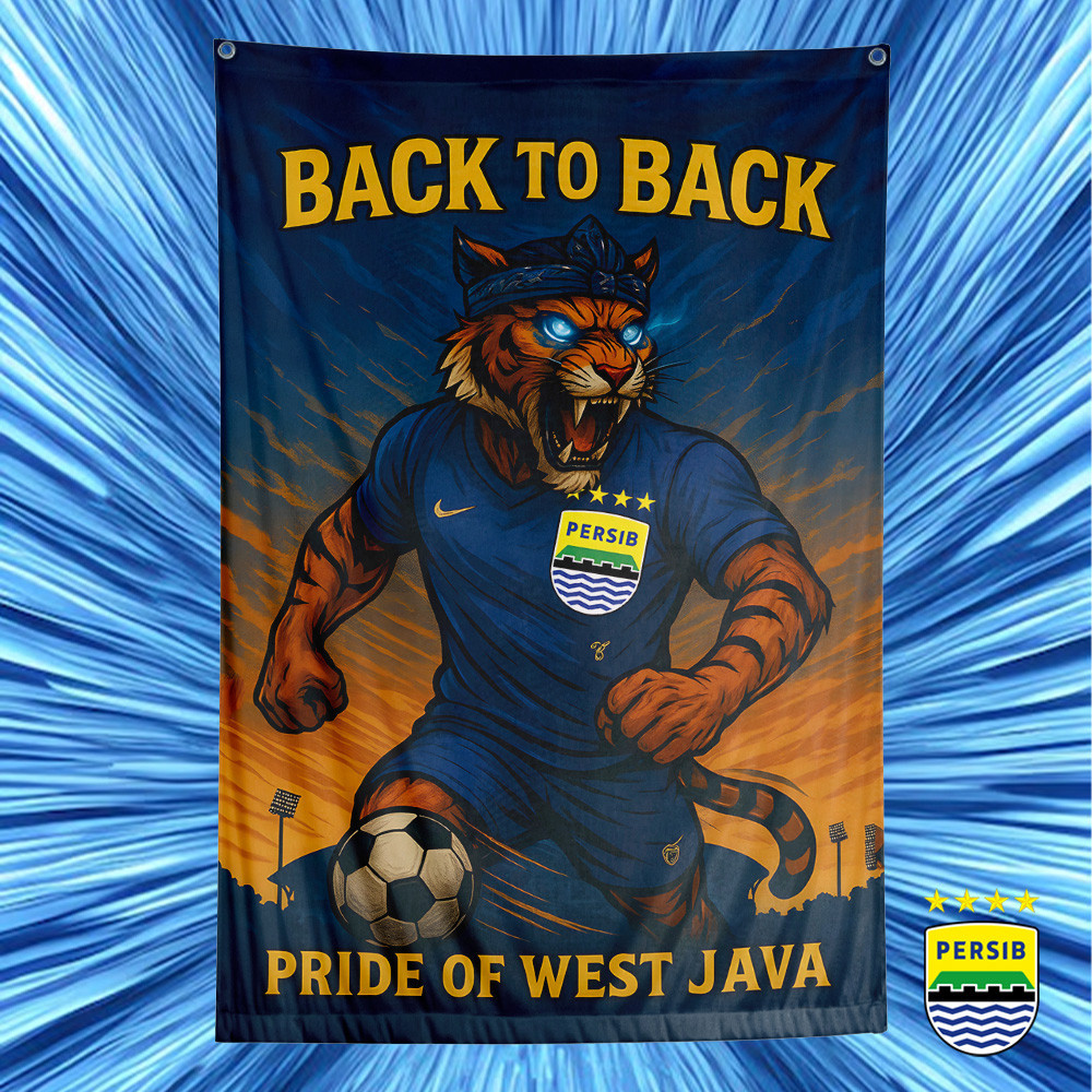 Jual Poster Bendera Persib Bintang 4 Back to Back - Pride West of Java ...