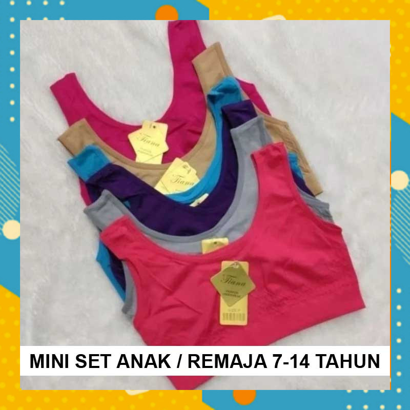 Jual Miniset Remaja Cewek Anak Perempuan Warna Polos Bra Mini Set BH ...