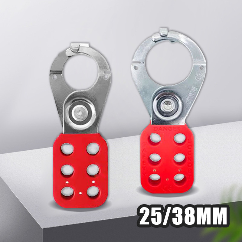 Jual 6 Hole Safety Lockout 38/25MMSteel Lockout Hasp 1.5Inch Safety ...