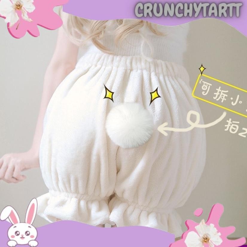 Jual NEW BUTA bunny girl tail ekor kelinci bulat bola bulu halus rabbit ...