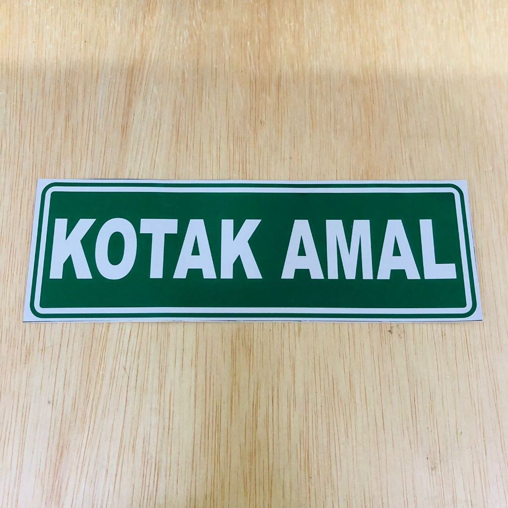 Jual STIKER SIGN KOTAK AMAL STIKER VINYL VARIAN UKURAN | Shopee Indonesia