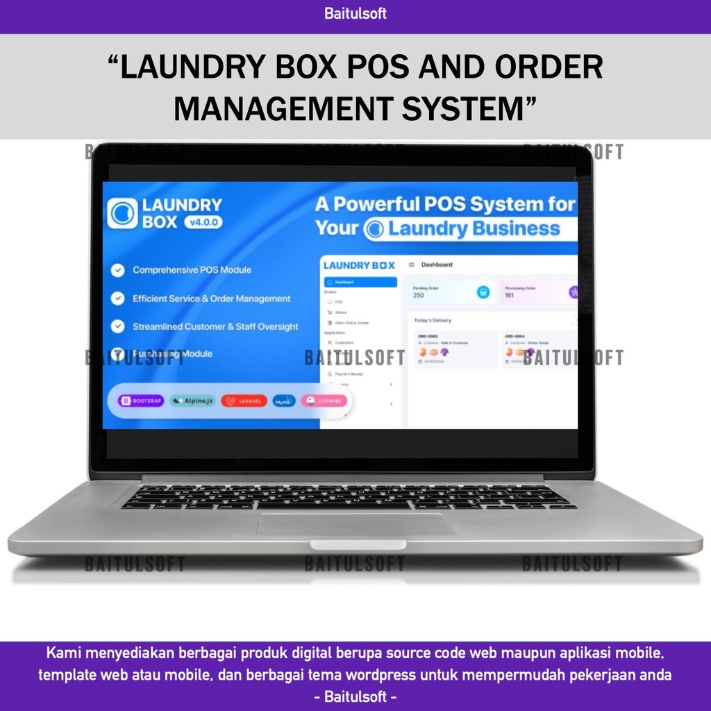 Jual SOURCE CODE APLIKASI WEB LAUNDRY BOX POS AND ORDER MANAGEMENT ...