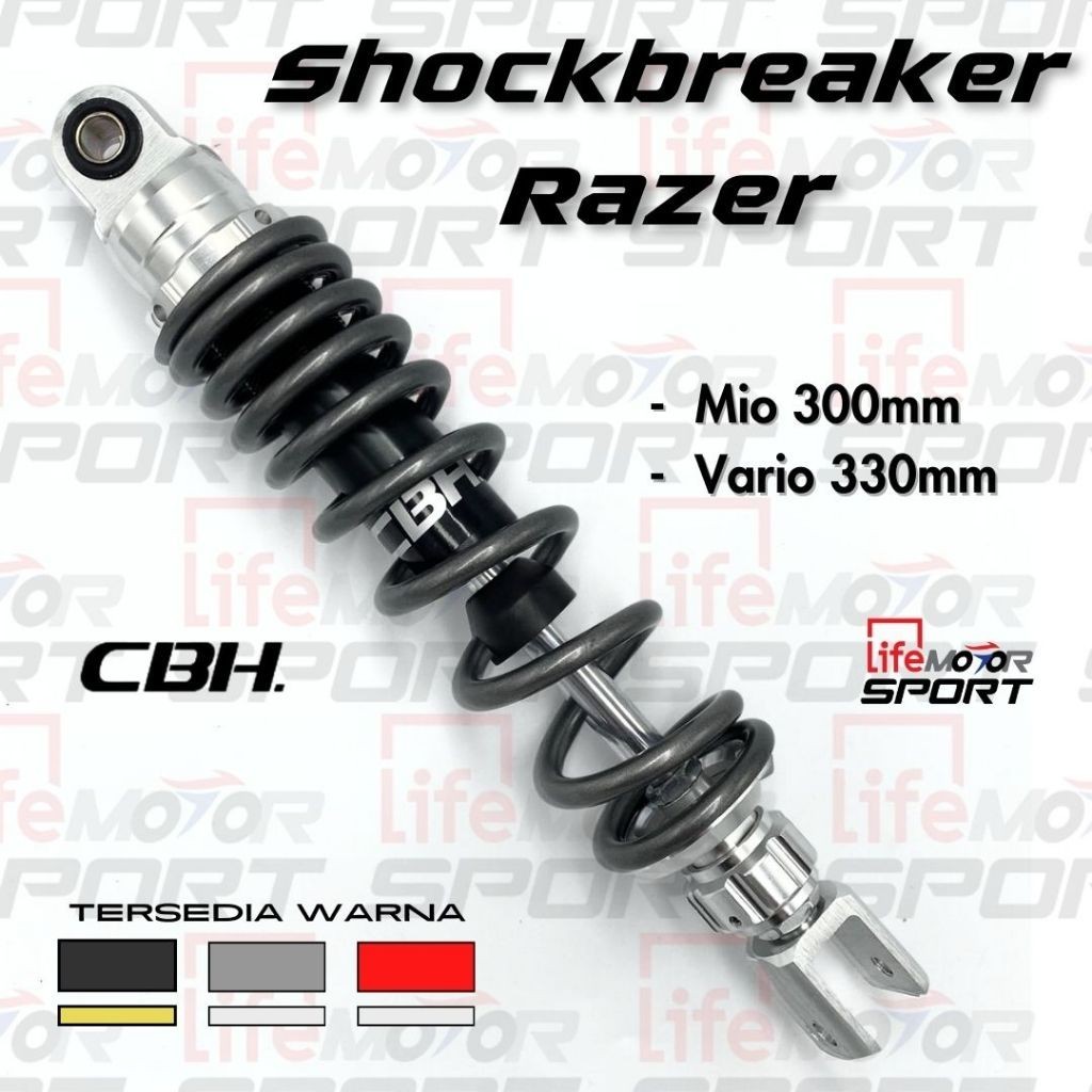 Jual Shockbreakers CBH Razer Vario Mio Beat Scoopy 300mm 330mm PNP ...