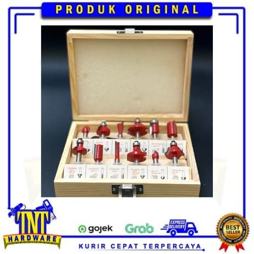 Jual Mata Router Set 12 Pcs - Mata Profil Router Bit - Mata Trimmer Bit ...