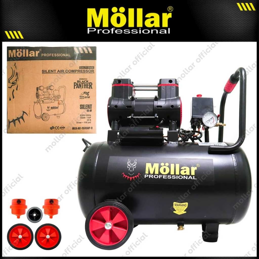 Jual MOLLAR AC1525BP-R Kompresor Angin SILENT 1 HP 25 Liter | Shopee ...