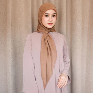 Lozy Hijab Plain Paris Lozy X Lesti (Hijab Segiempat Paris Japan Jahit Luar Timbul)