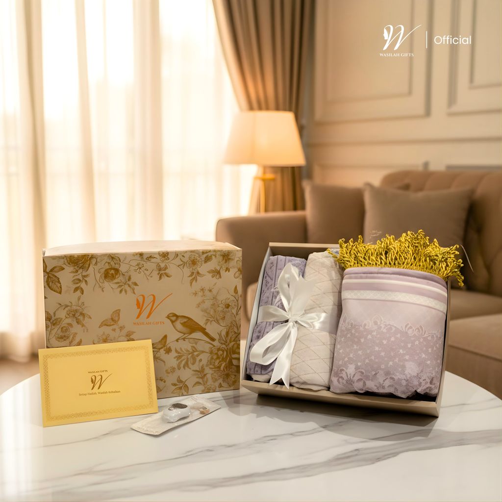 Jual GIFT WASILAH HAMPERS SET MUKENA & SAJADAH BUSA HADIAH LEBARAN ...