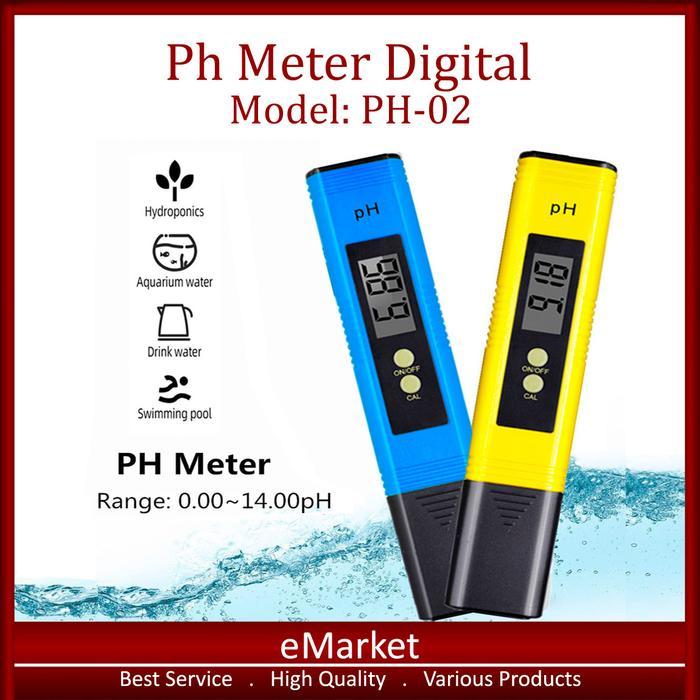 Jual Ph Meter Digital PH-02 / Alat Ukur Keasaman Air / Hidroponik ...