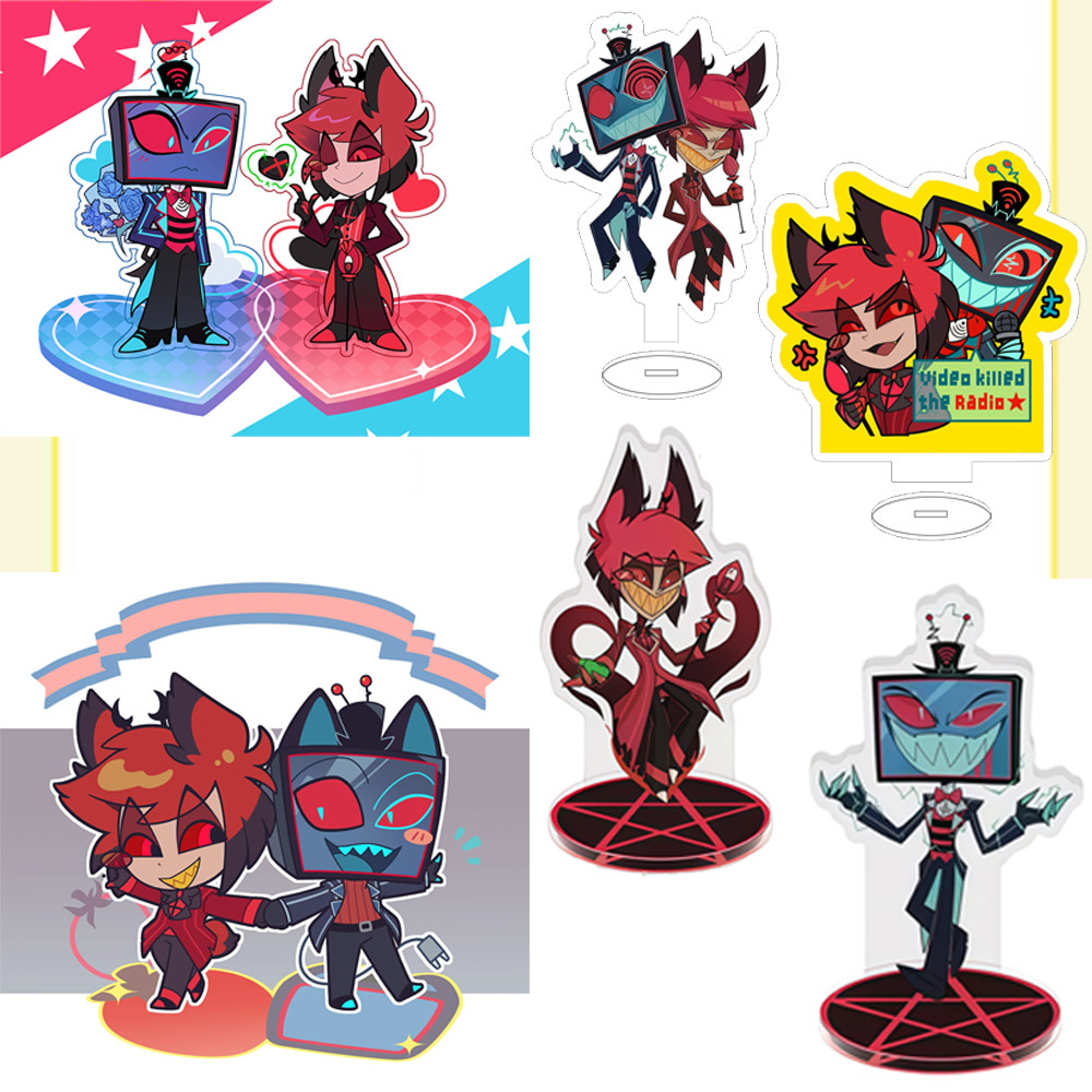 Jual For Hazbin Hotel Series Vox Alastor 10cm Acrylic Stand Cute Anime ...