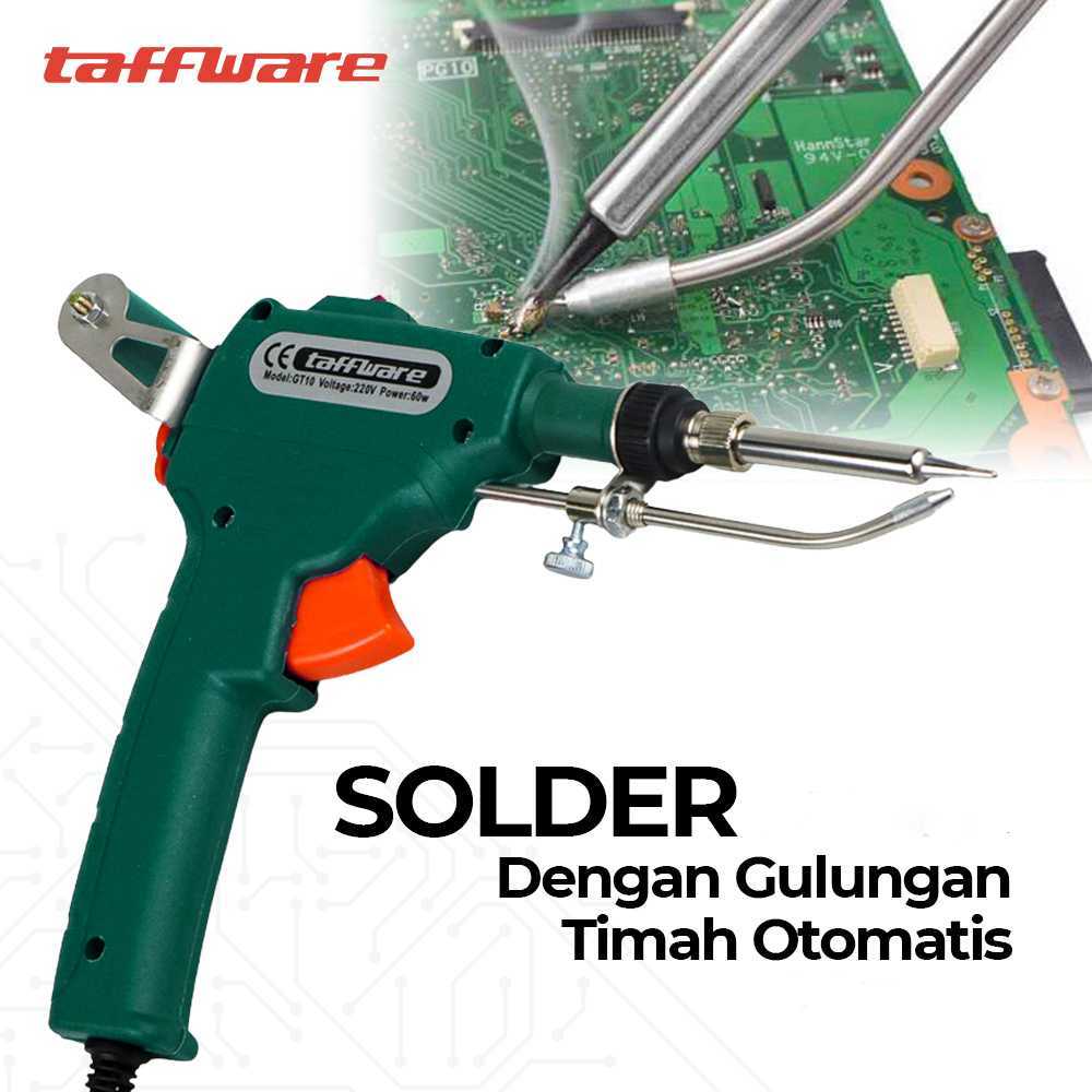 Jual Taffware Solder Automatic Tin Gun 60W - GT-10 | Shopee Indonesia