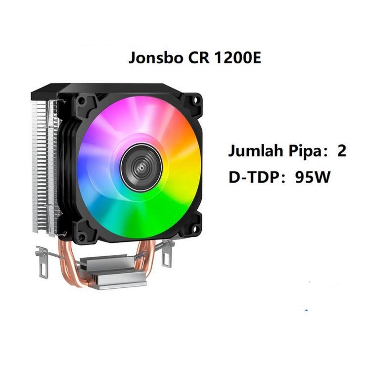 Jual Jonsbo CR1200E CPU FAN COOLER HSF RGB PROCESSOR CR 1200 FAN ...