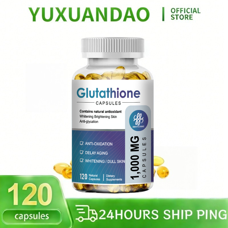 jual glutathione inhaler Capsules Collagen Antioxidant Anti-Aging Boosting Immunity Dull Skin Whitening Supplement Health 1000MG SUPLEMEN BOOSTER PEMUTIH KULIT PUTIH PERMANEN isi 120 CAPSULE Size:30 ml // 1.01 fl oz 8 Health Benefits of Fresenius USA