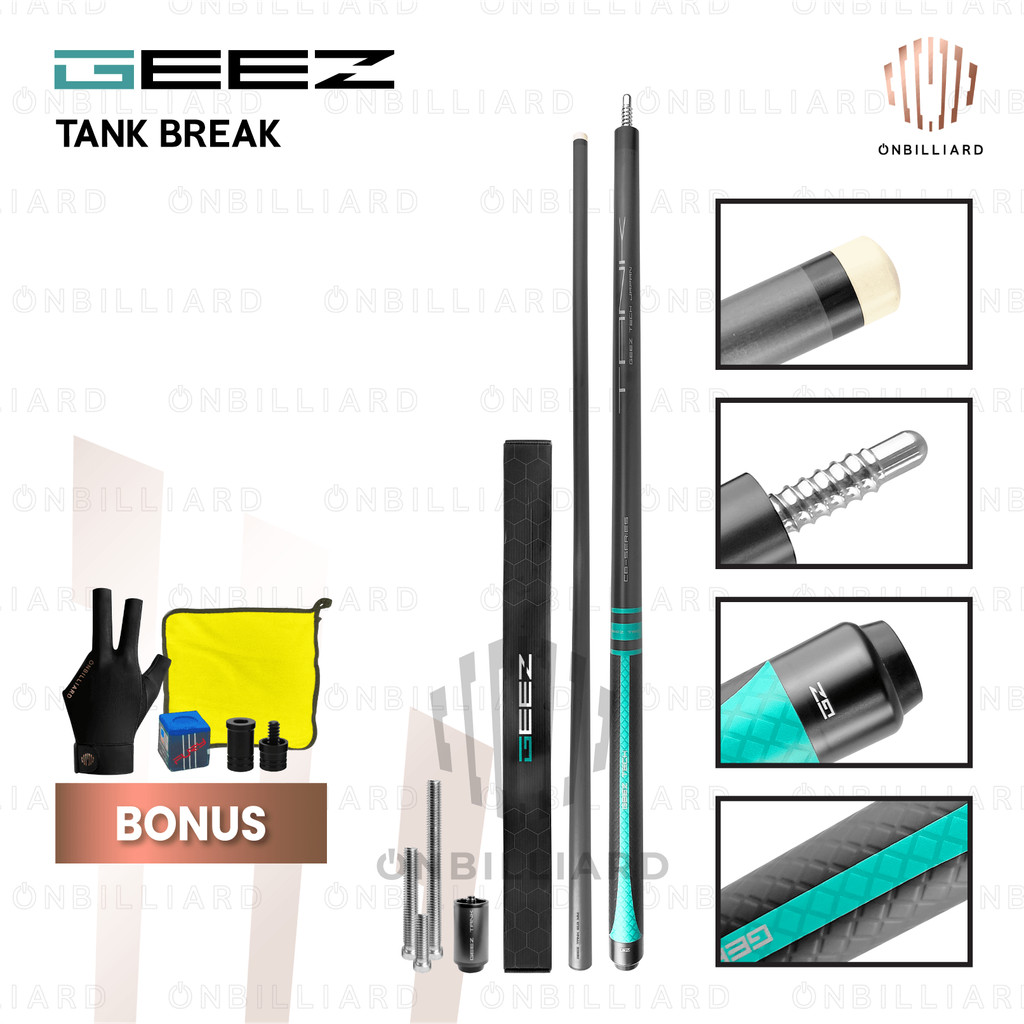 Jual GEEZ TANK Break Cue Carbon Cue Stick Billiard Geez Stik Break