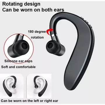 S109 TWS Bluetooth Earphone Single Ear HiFi Sound Wireless Headset Baterai Tahan Lama