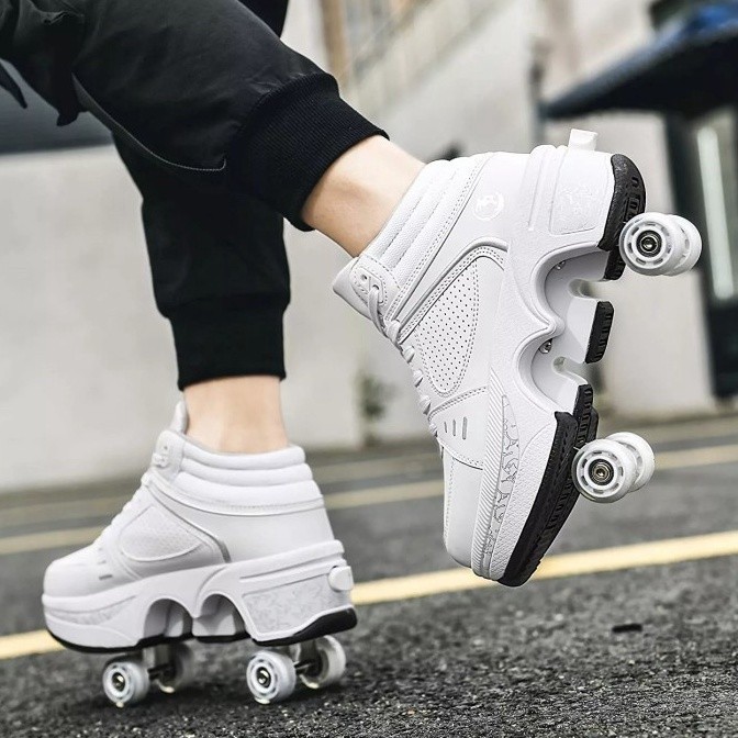 Jual Sepatu Roda 4 Roda Kick Roller Fashion Shoes Skate Dewasa Anak ...