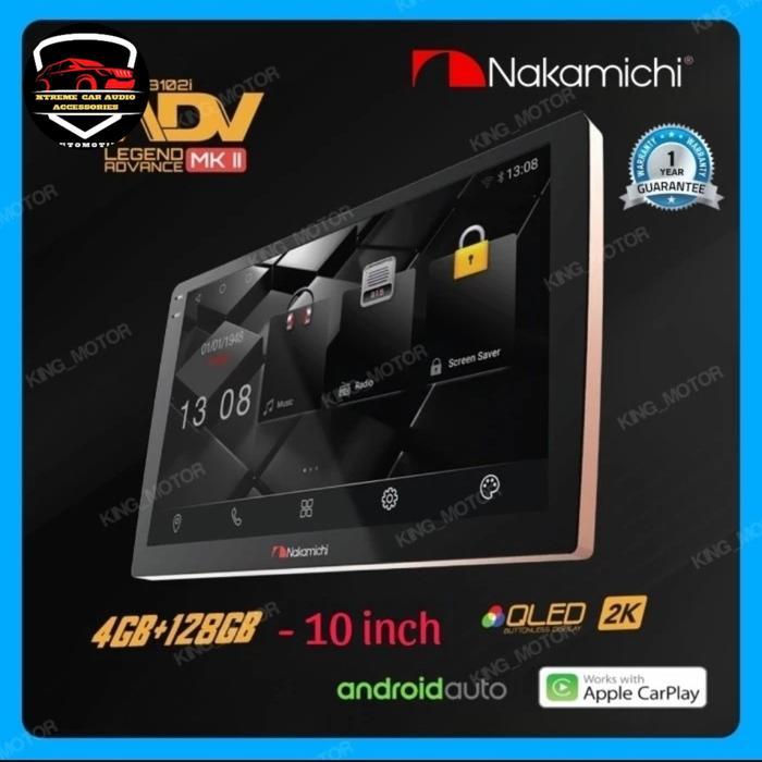 Headunit Nakamichi Legend ADV MK2 / MK II 9"/10" Ram 4/128 QLED 2K Original Product Nakamichi Garansi Resmi 2 Tahun- GARANSI RESMI - 100% BARANG ORIGINAL