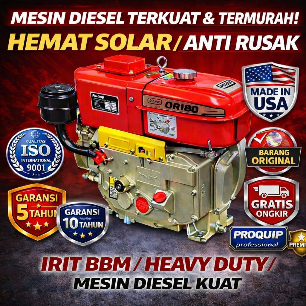 Jual MESIN PENGGERAK PROQUIP DONGFENG QR180 PROQUIP PROMAX 8HP 8PK ...