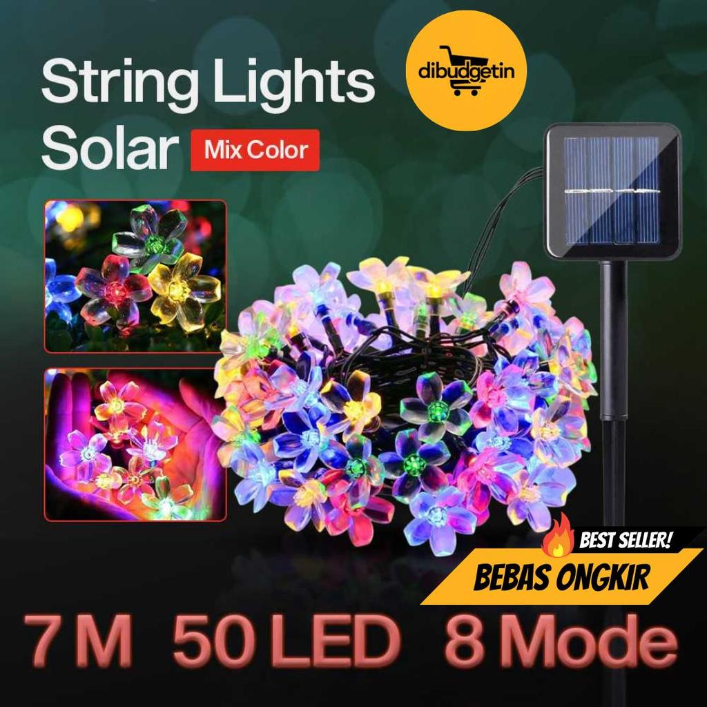 Jual Lampu Hias String Lights 50 LED 7M with Solar Panel - YUSHILED ...
