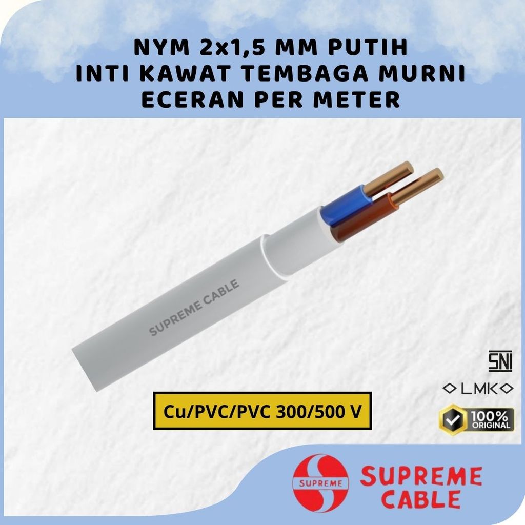 Jual Kabel Supreme 2X1.5 Terlengkap & Harga Terbaru Juli 2026 | Shopee ...