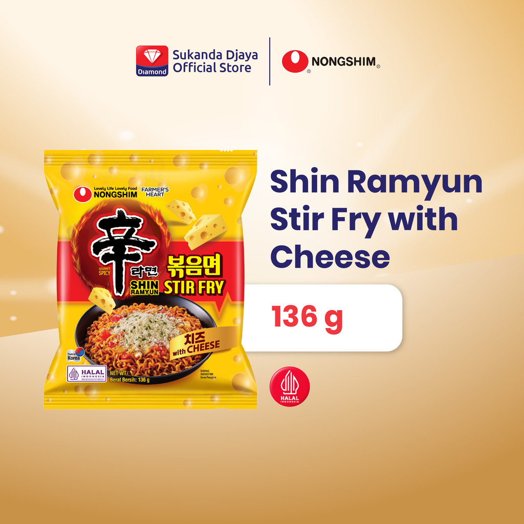 Jual Nongshim Shin Ramyun Stir Fry with Cheese 136 Gr [1pcs] | Shopee ...