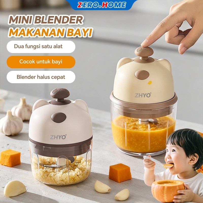 Jual Mini Blender Makanan Bayi ZHYO - Portable, Cincang Halus Cepat ...
