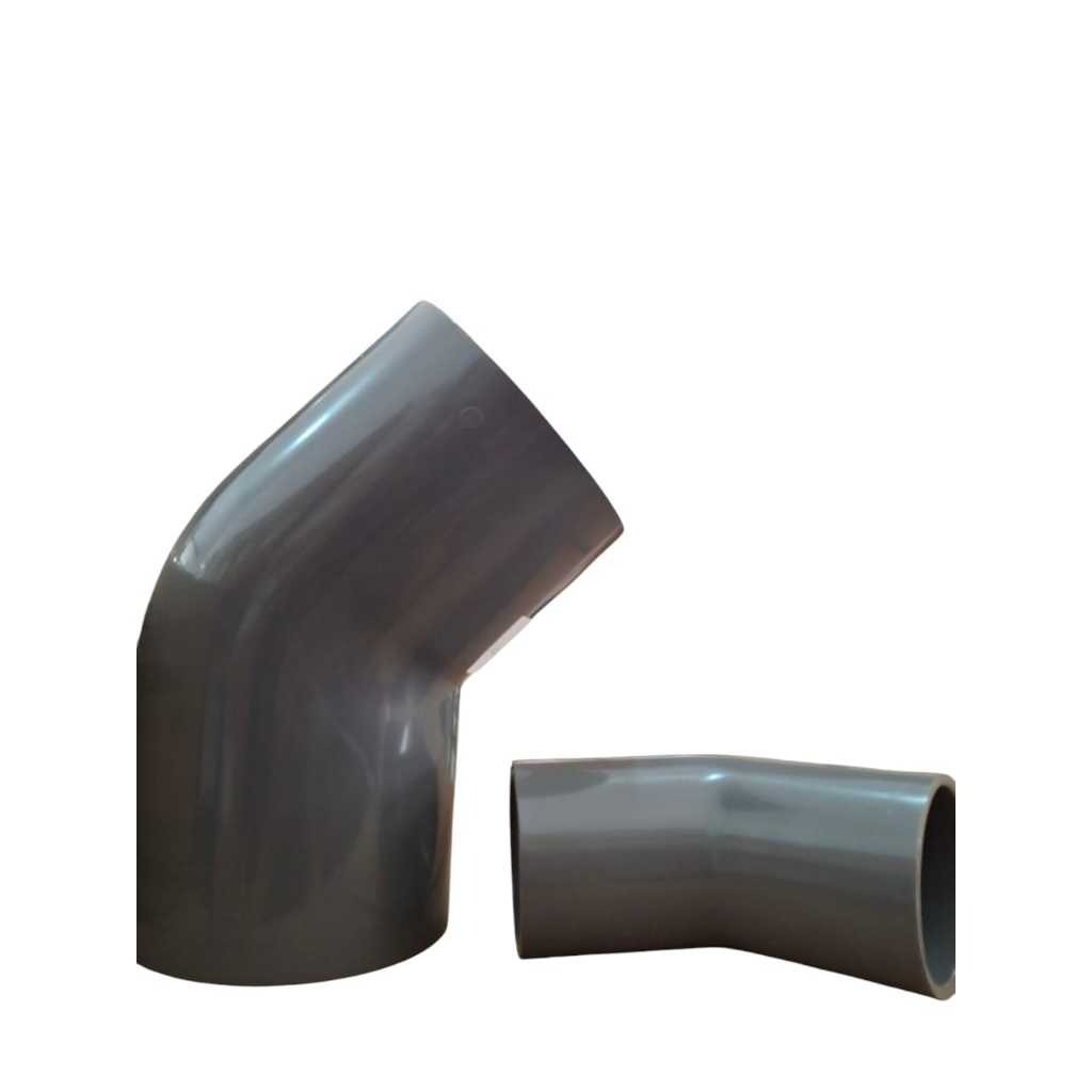 Jual Elbow PVC 3/4 inch LESSO AW 45 derajat / Knee Keni Fitting ...