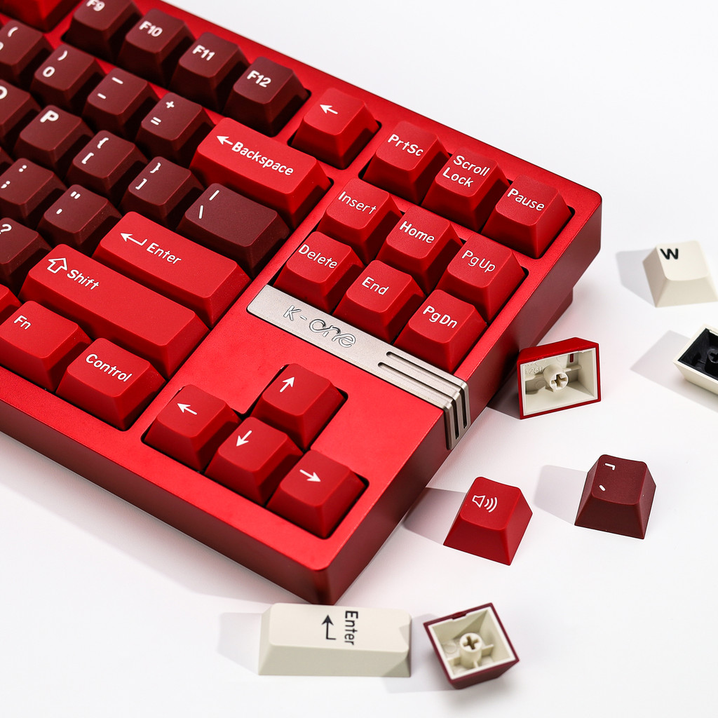 Jual KBy GMK Jamon Keycap Red Retro PBT ISO Double Shot erry Profile ...