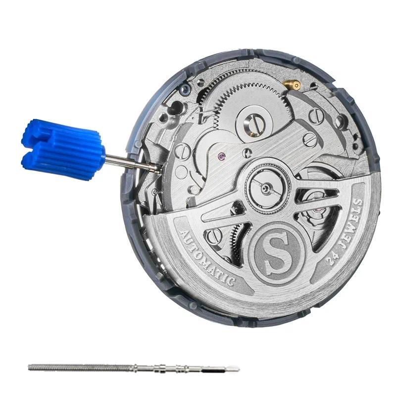 Jual Mofied NH35 Mechanical Movement Customized Black Oscillating ...