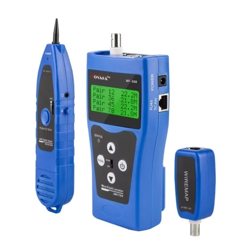 Jual NOYAFA NF-308 Network Cable Tester LAN Measure Length Cables ...