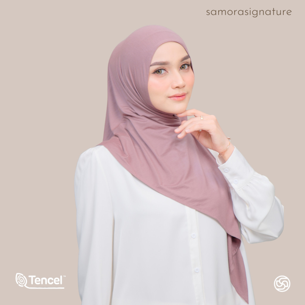 Samora Signature Hijab Instan Jilbab Segitiga Instan Serena TENCEL Series Antibacterial Breathable