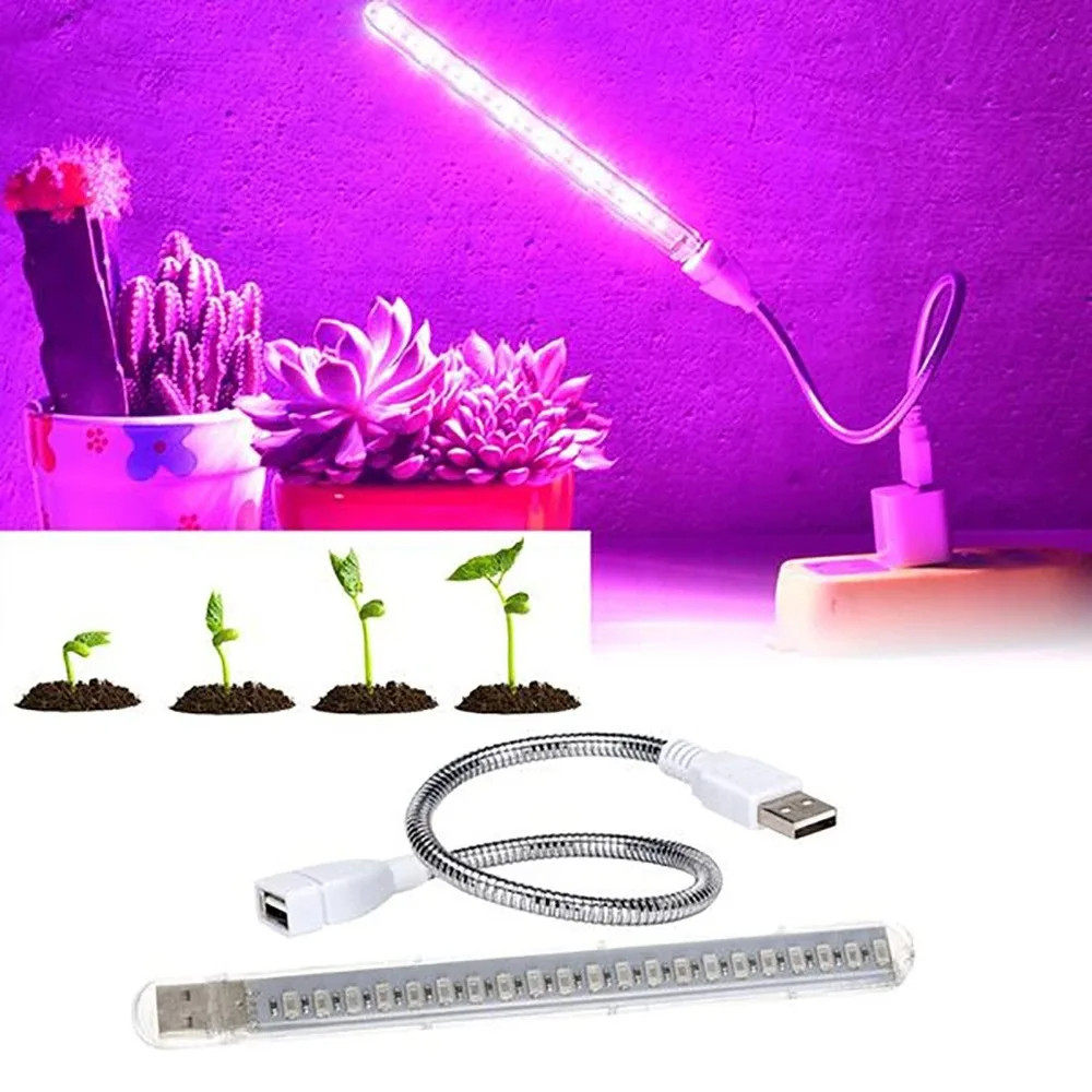 Jual LED Grow Light Full Spectrum Plant Lamp with Flexible Hose Indoor ...