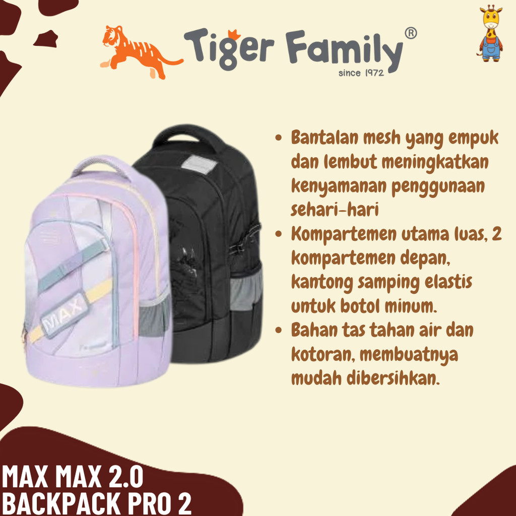 Jual Tiger Family Max Max 2.0 Backpack Pro 2 - Tas Ransel | Shopee ...