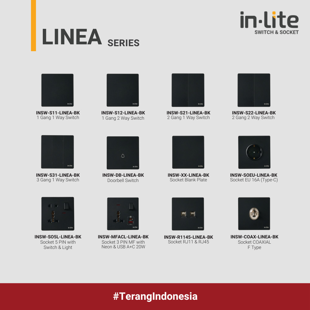 Jual INLITE Saklar Linea Series - Saklar & Stop Kontak | Shopee Indonesia