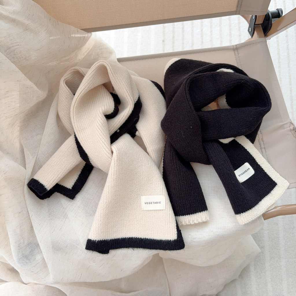 Jual ( OTH1392 ) Syal leher rajut / knitted scarf winter musim dingin ...