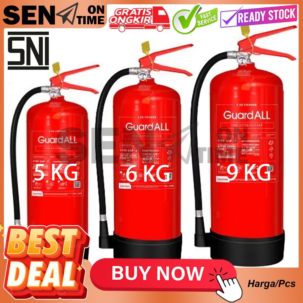 Jual Pemadam Kebakaran Tabung Api Serbuk APAR 9kg 6kg 5kg Perlengkapan ...