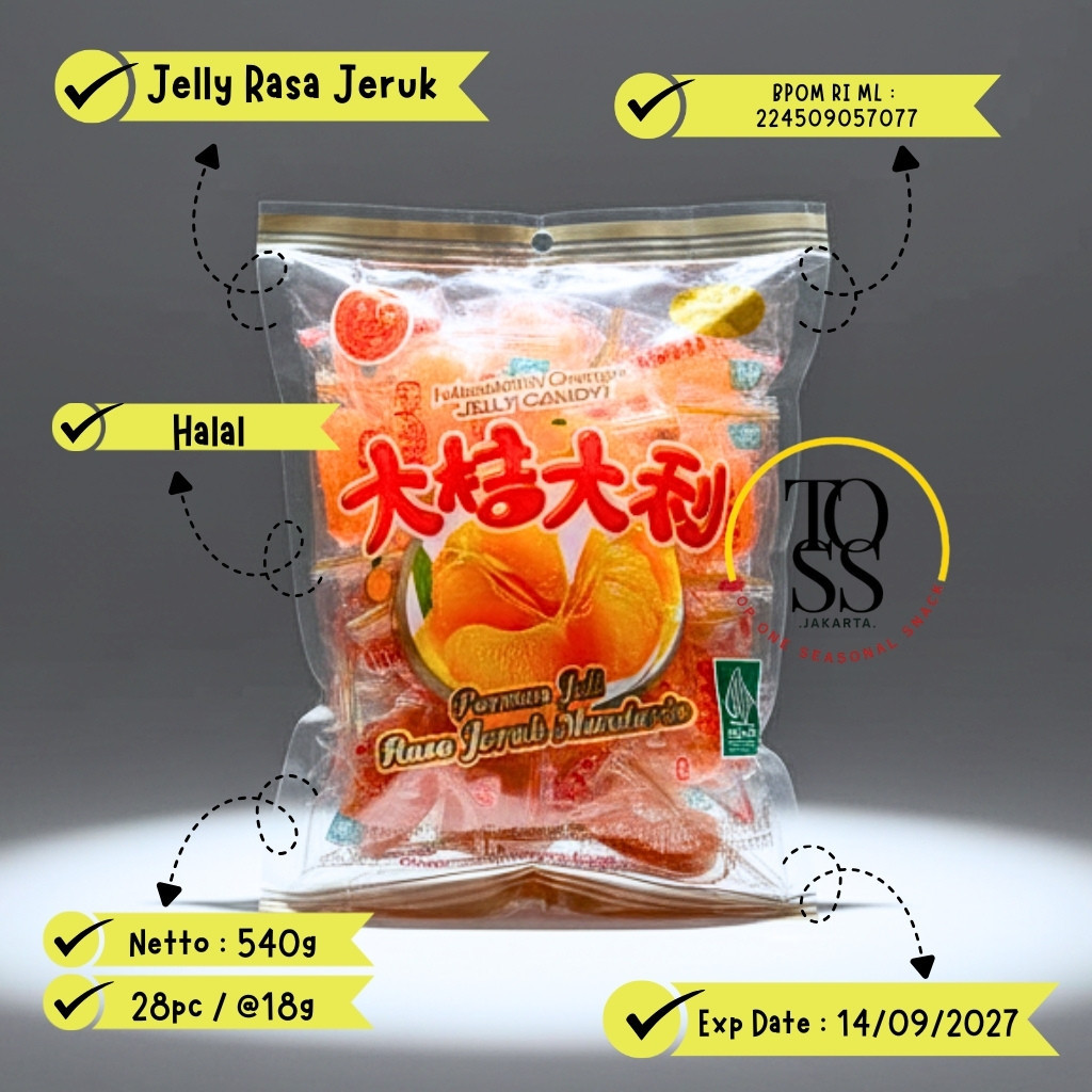Jual Chen Lian Ji - Permen Jeli Rasa Jeruk Mandarin - Segar, Manis ...