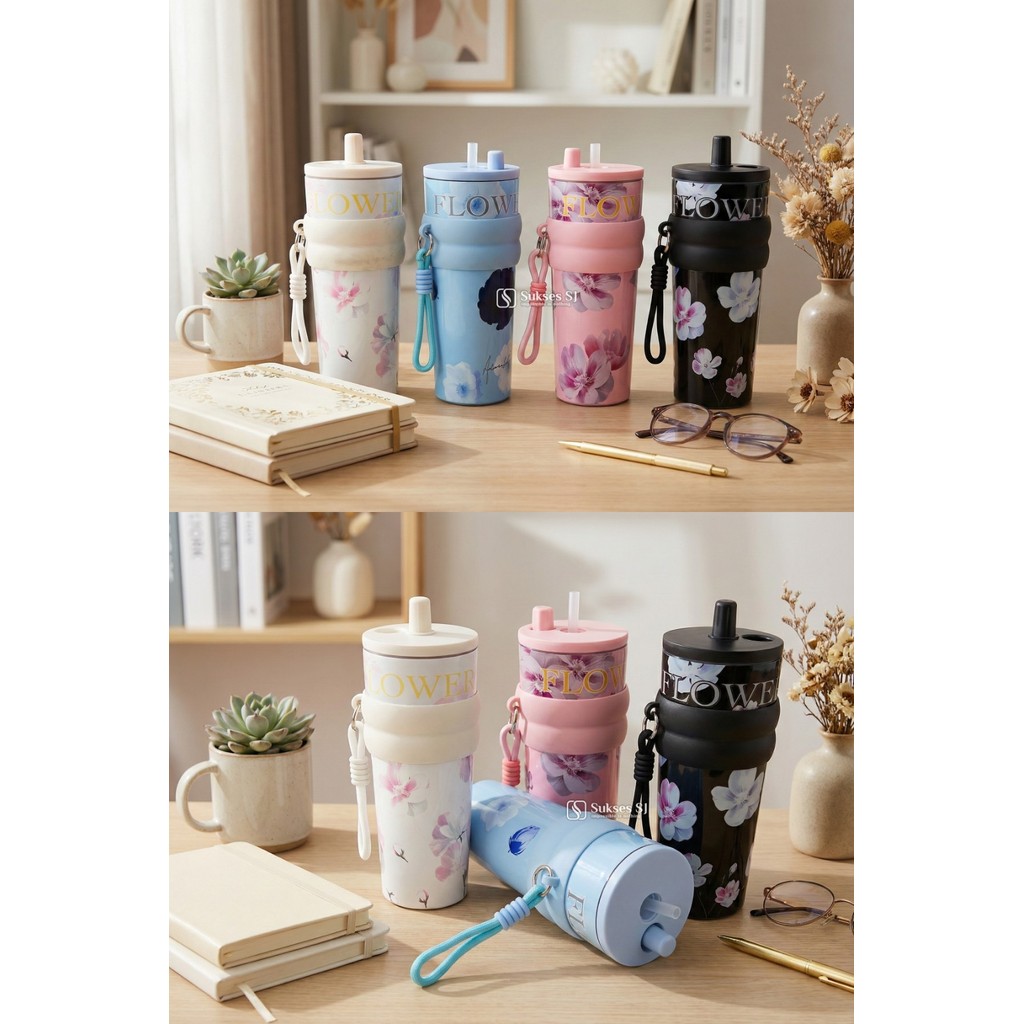 Jual Botol 31517 710Ml | Tumbler Botol Minum Flower Edition 710ml ...