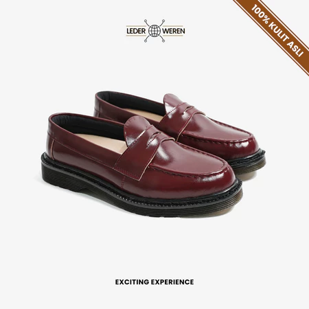 RK008 Lederweren Leder Loafer 3 - Sepatu Pantofel Loafers Pria Hitam – Slip-On Formal Nyaman Kerja Kuliah