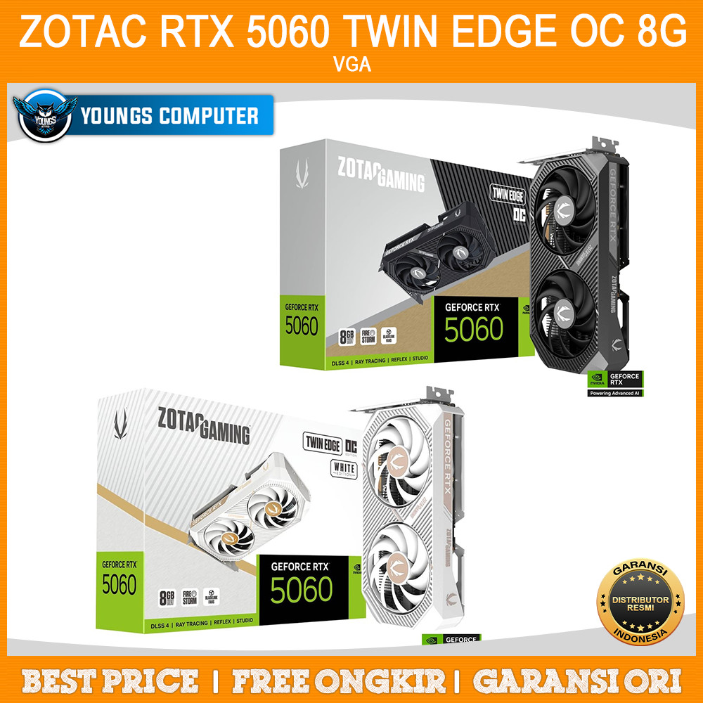 Card màn hình ZOTAC RTX 5060 Twin Edge 8GB GDDR7