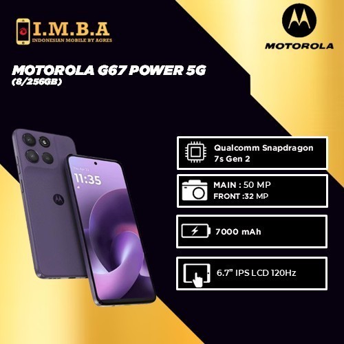 Jual MOTOROLA G67 POWER 5G 8GB 256GB | RAMBoost 24GB/256GB ...