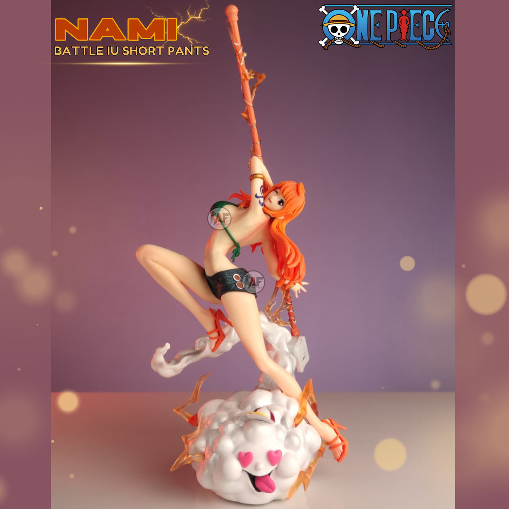 Jual Statue Action Figure One Piece Nami Battle Thunder IU & C2 Studio ...