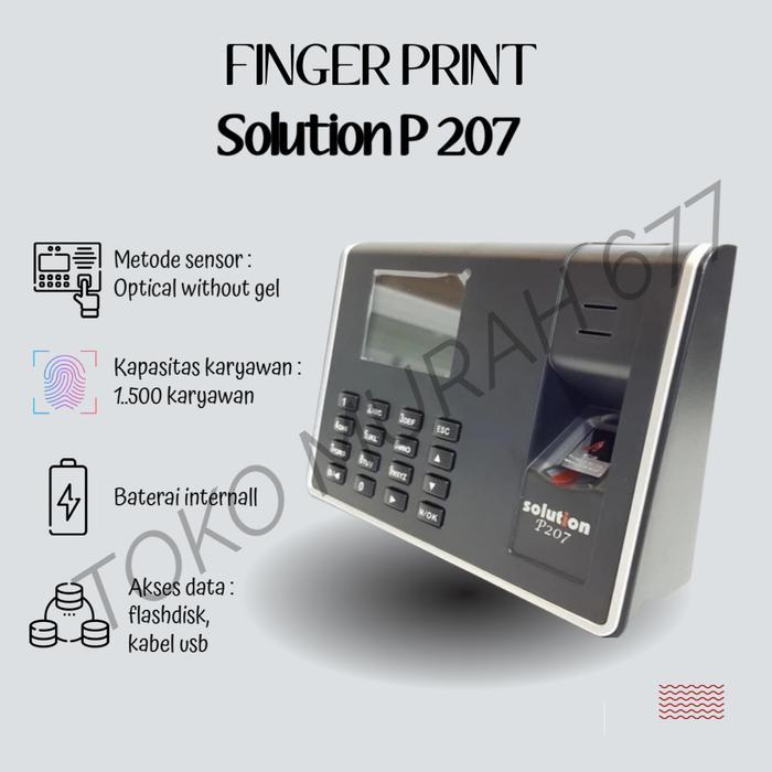 Jual Solution p207 /Finger print/Mesin Absensi/Mesin absen | Shopee ...