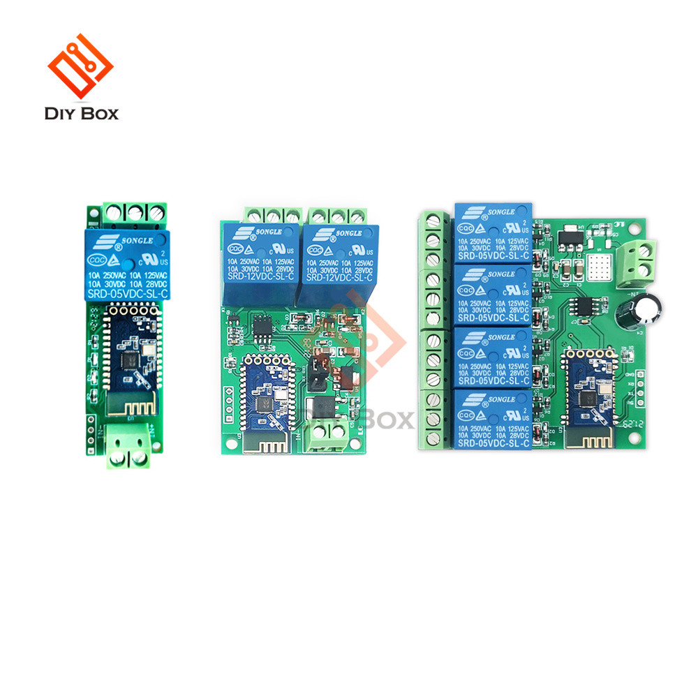 Jual For Bluetooth Relay Module 1 2 4 Way Channel DC 5V/12V Smart ...