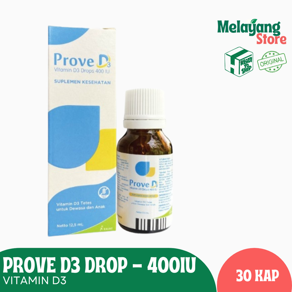 Jual Prove D3 Drop - Vitamin D3 400 IU Tetes 12.5 ml untuk Dewasa dan ...